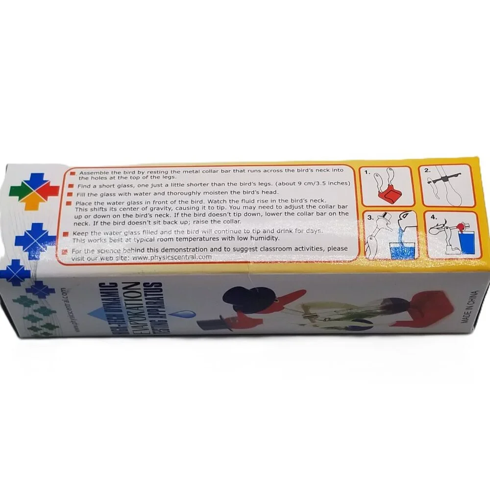 Classic Drinking Bird Perpetual Motion Science Toy Retro Physics Desk Gadget